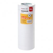 齐心 MJ2410-10 双面棉纸胶带 10卷/筒