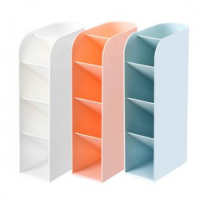 齐心 B2279 竖格收纳盒笔筒（五格） 52*105*204